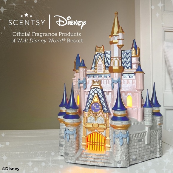 Scentsy Other - Scentsy Disney Castle candle wax melt Warmer 50th anniversary NEW